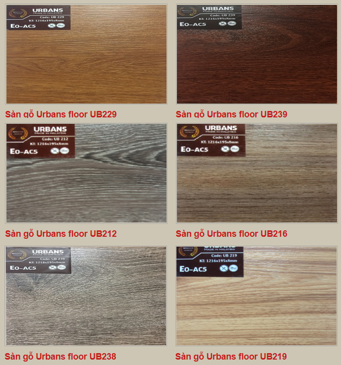 Sàn gỗ Urbans Floor