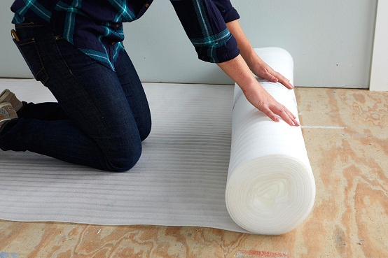 Trải xốp lót sàn