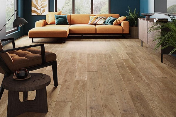 Sàn gỗ màu nâu socola