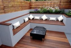 bàn ghế gỗ nhựa ngoài trời