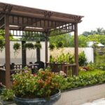 Chòi gỗ nhựa sân vườn