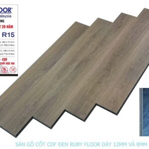 Sàn gỗ Ruby Floor cốt đen R15