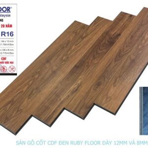 Sàn gỗ Ruby Floor cốt đen R16