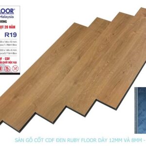 Sàn gỗ Ruby Floor cốt đen R19