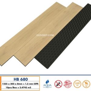 Sàn gỗ Hobi Black 8mm HB680