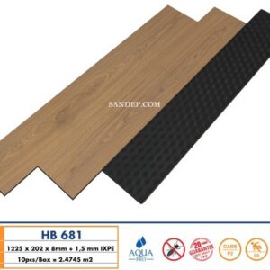 Sàn gỗ Hobi Black 8mm HB 681
