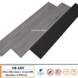 Sàn gỗ Hobi Black 8mm HB 689
