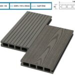 Sàn gỗ nhựa ngoài trời Hobi Wood Grey