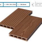 Sàn gỗ nhựa ngoài trời Hobi Wood Brown