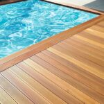 Sàn gỗ Teak ngoài trời lát bể bơi