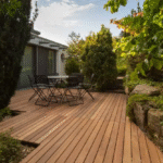 Sàn gỗ Teak ngoài trời lát sân vườn