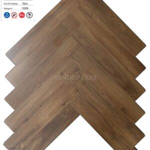 Sàn gỗ xương cá Kampong XC91 cốt đen