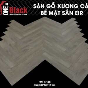 Sàn gỗ One Black xương cá W07-08