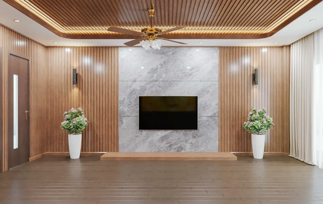 Trần nhựa nhà chung cư