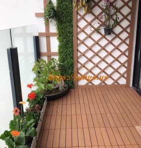 sàn gỗ ban công