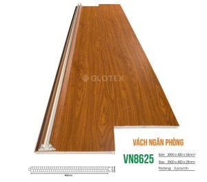 Vách ngăn nhựa giả gỗ 2 mặt Glotex WN8625