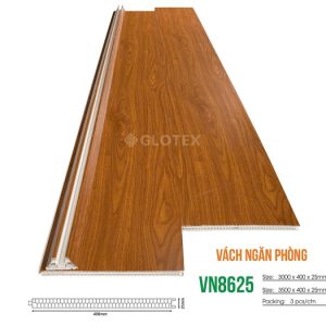 Vách ngăn nhựa giả gỗ 2 mặt Glotex WN8625