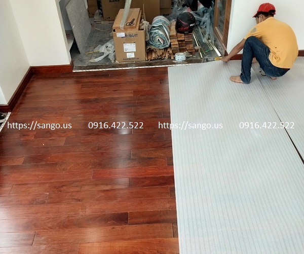 Sàn gỗ giáng hương Lào cao cấp