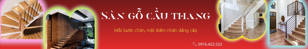 Banner sàn gỗ cầu thang