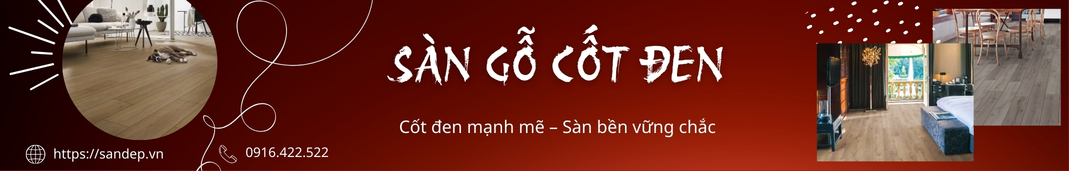 Banner sàn gỗ cốt đen