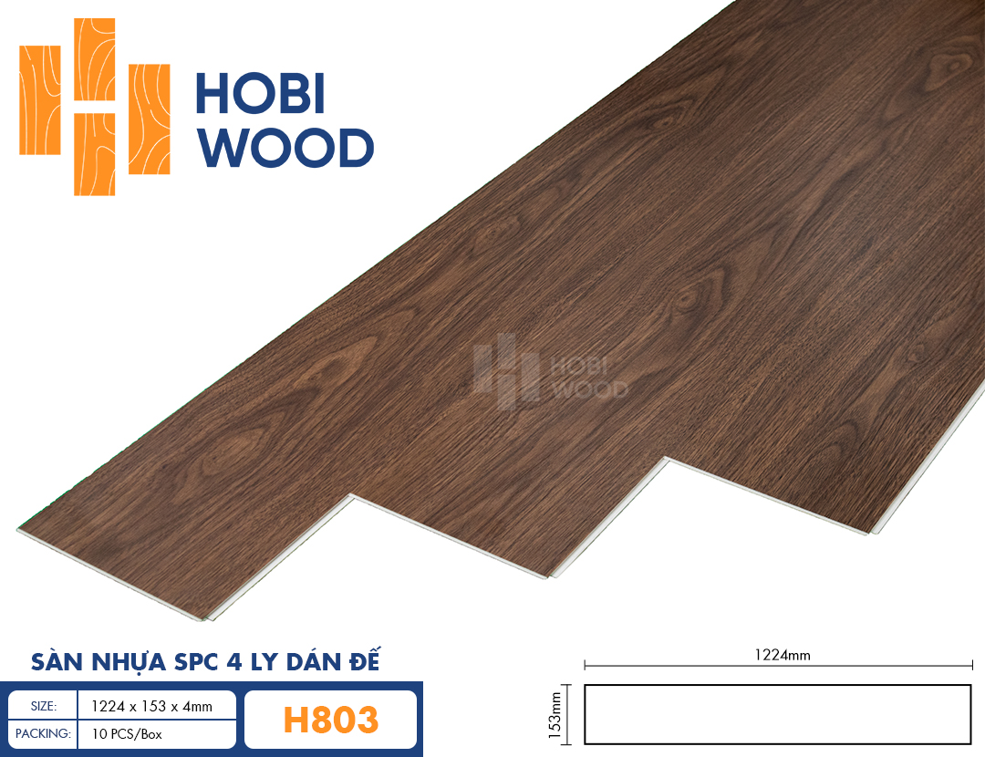 Sàn nhựa Hobi Wood SPC H803