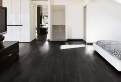 Mẫu sàn gỗ màu đen