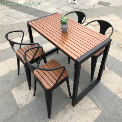 bàn ghế gỗ nhựa ngoài trời đẹp