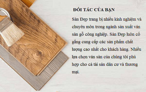 Đối tác sàn gỗ uy tín
