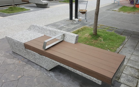 ghế gỗ nhựa ngoài trời