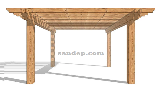 kết cấu giàn hoa gỗ nhựa