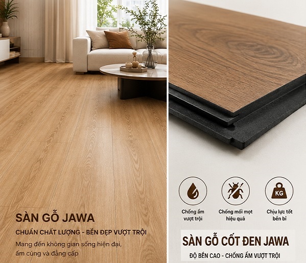 Sàn gỗ cốt đen Jawa