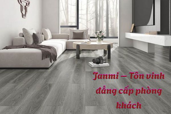 Sàn gỗ Janmi lát phòng khách