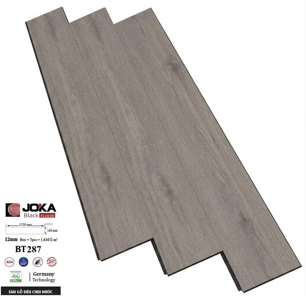 Sàn gỗ Joka BT287 cốt đen