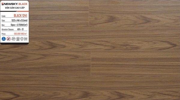 Sàn gỗ NewSky Black 1241