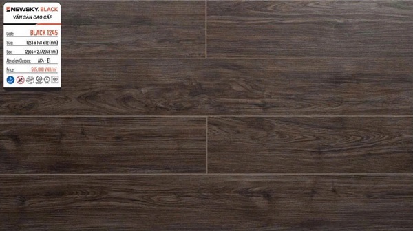 Sàn gỗ NewSky Black 1245