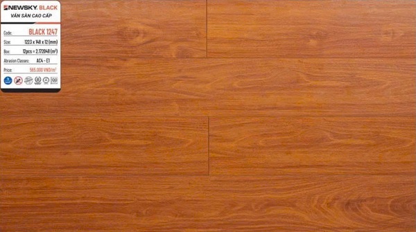 Sàn gỗ NewSky Black 1247