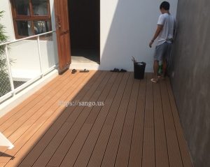 Sàn gỗ ngoài trời tại Nam Định