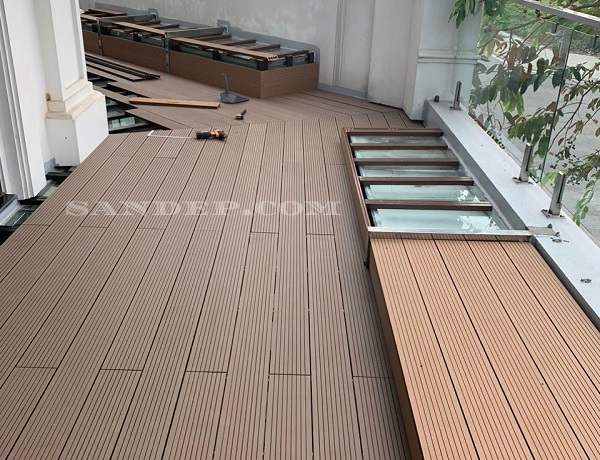 sàn gỗ nhựa ngoài trời Tecwood chịu nước giá rẻ