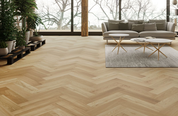 sàn gỗ tự nhiên lát xương cá đẹp