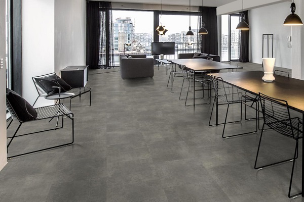 Mẫu sàn nhựa giả đá Glotex lát văn phòng