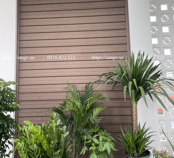 ốp tường gỗ ngoài trời