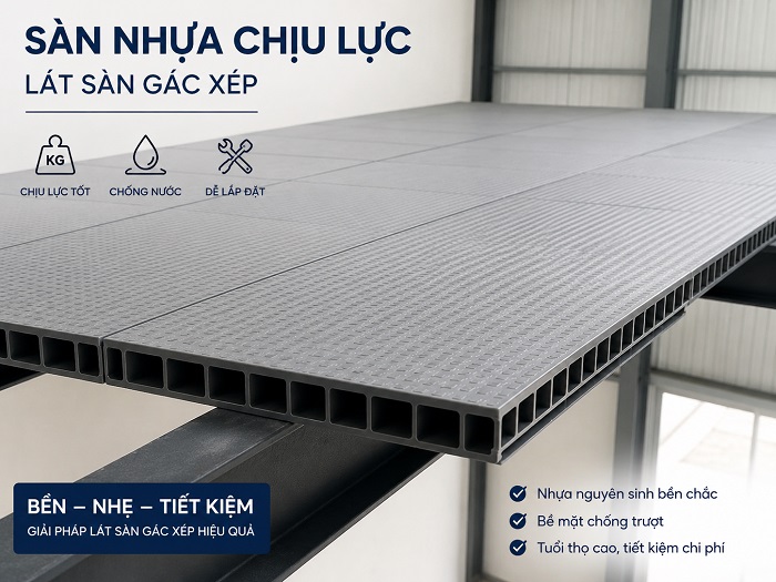 Sàn nhựa chịu lực lát sàn gác xép