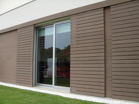 ốp tường gỗ nhựa ngoài trời