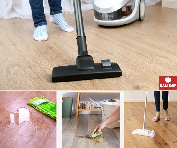 Vệ sinh sàn gỗ đúng cách