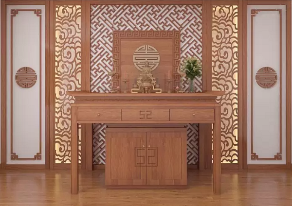 bàn thờ gỗ công nghiệp