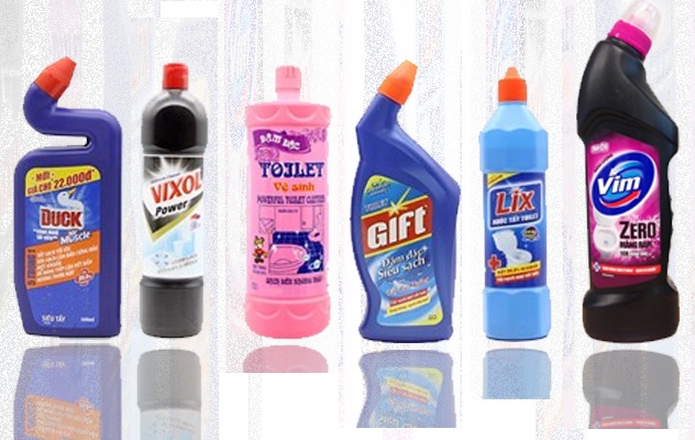các loại nước rửa nhà vệ sinh thông dụng
