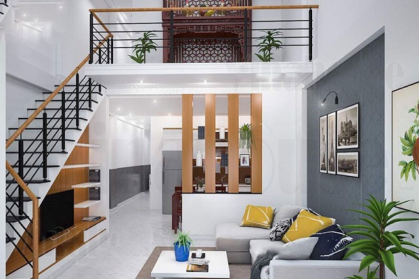 gác lửng nhà ống
