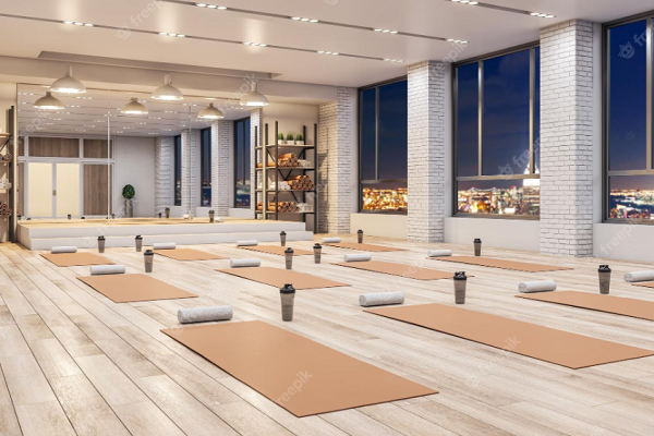 lát sàn phòng tập Yoga phòng tập