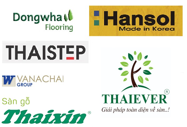 Logo các thương hiệu ván sàn gỗ công nghiệp tốt nhất Hàn Quốc và Thái Lan