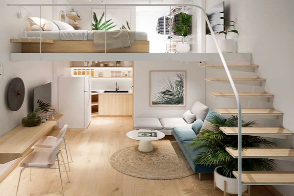 mẫu gác lửng cho nhà nhỏ hẹp